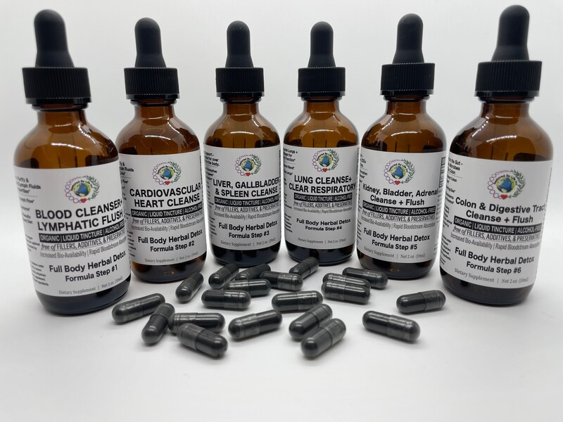 Full Body Extract Cleanse | Organic Herbal Liquid | Tincture Detox Kit